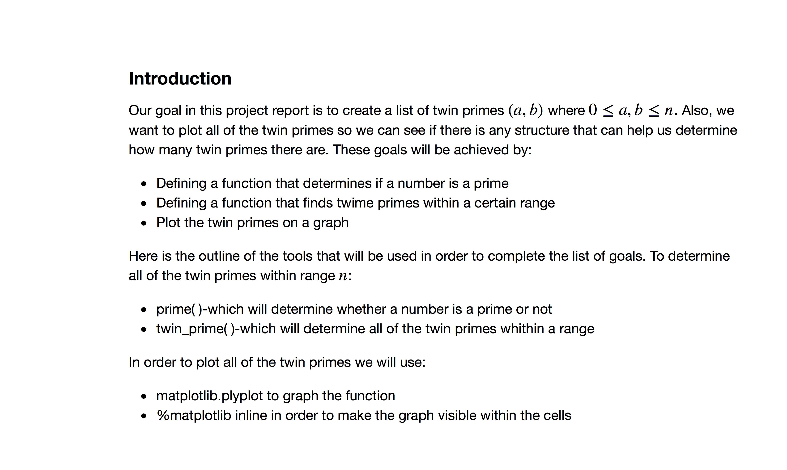 Bad report introduction example